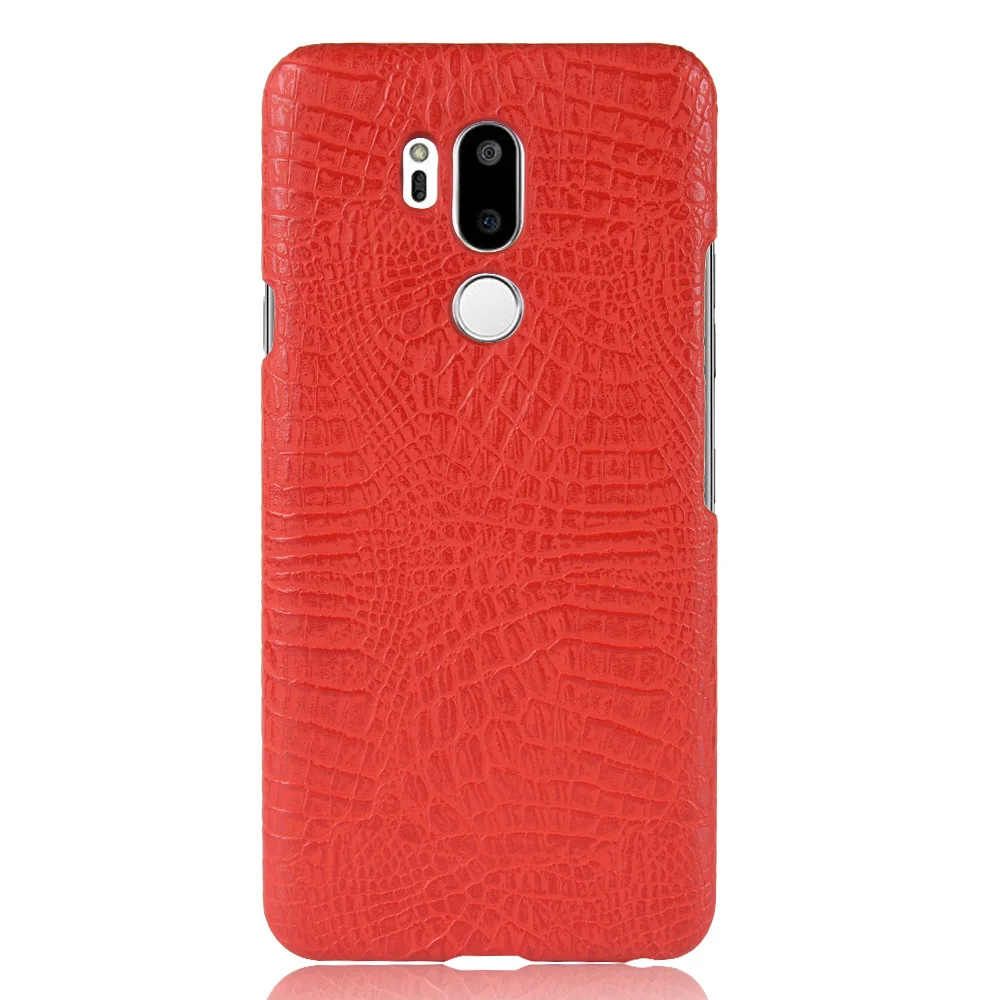 Крокодил Жесткий чехол для LG G7 крокодил жесткий с подставкой-держателем задняя