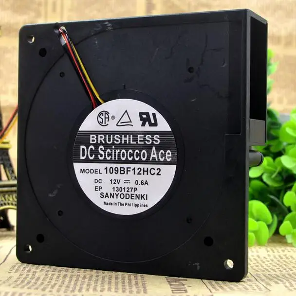 Оригинальные SANYO 12 см В 0.6A 12032 109BF12HC2 120*120*32 мм 3 линии вентилятор центробежный
