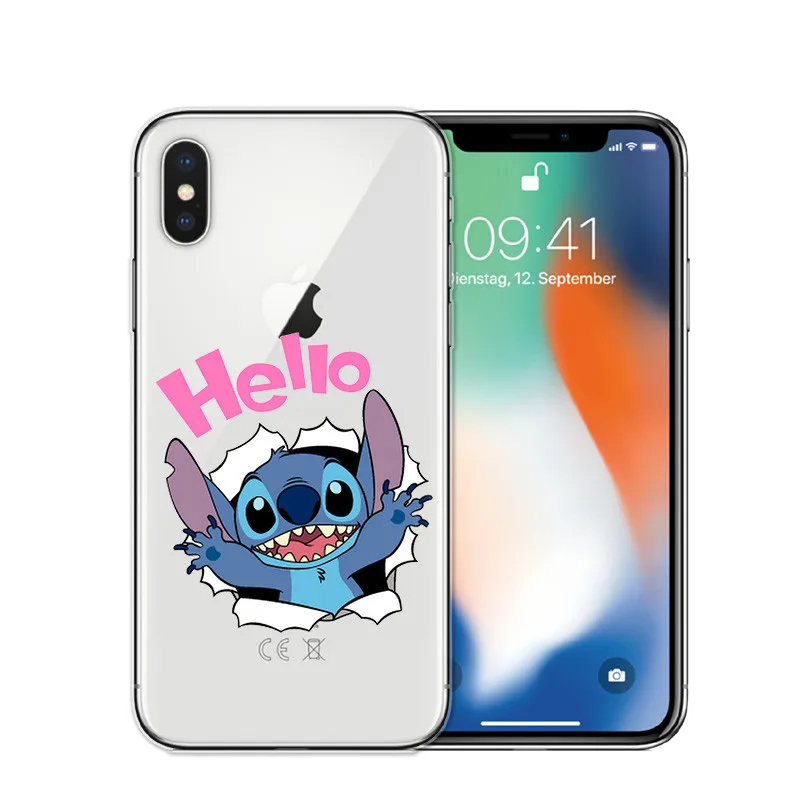 T5973 Чехол для телефона с рисунком стежка, чехол для iPhone 6 s 6 S 7 8 Plus X, Мягкий силиконовый чехол из ТПУ для iPhone XS MAX XR 5S SE, задняя крышка - Цвет: T5973
