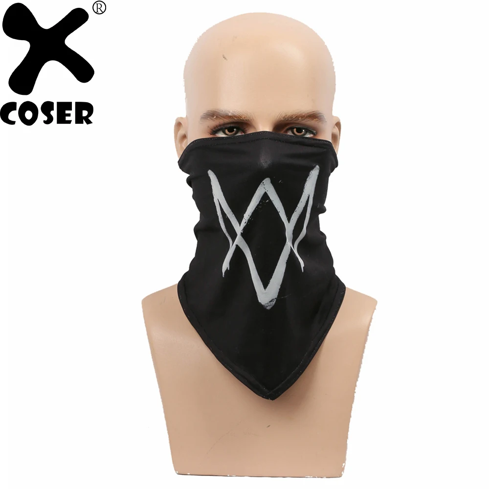 XCOSER Watch Dogs 2 Маркус Холлоуэй шарф-маска на лицо игра косплей реквизит стильные
