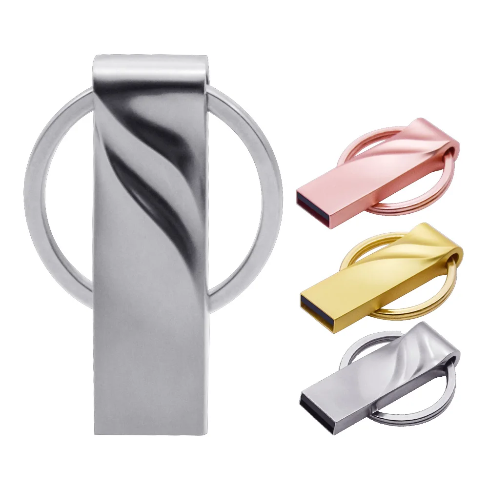 Металлическая Флешка USB Flash Drive2.0 брелок для ключей флешка 4 ГБ 8 16 32 64 более 10 шт.