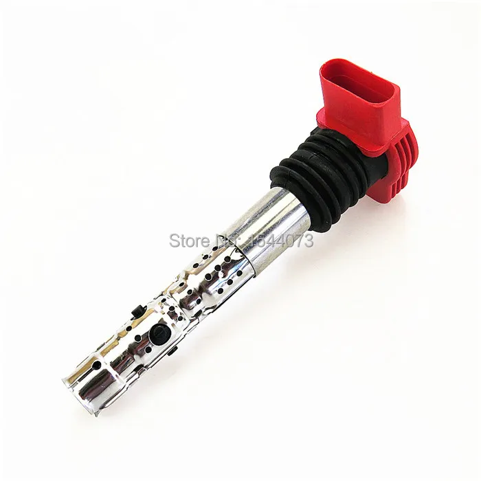 Комплект из 4 катушек зажигания красного цвета с OEM коробкой для AUDI A4 1 8 T Turbo 2001 2005