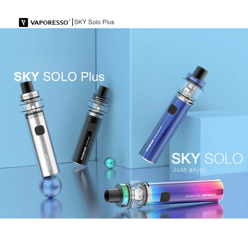 Vaporesso Sky Solo plus vape комплект с 8 мл/2 мл емкости контейнер для ручек капельный