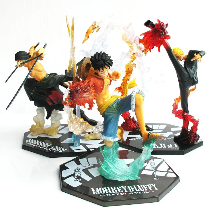Высококачественная модель куклы Luffy Jobar Roronoa Zoro Боевая версия украшение