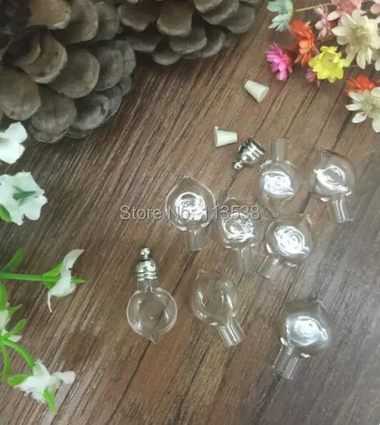 

300 шт./лот Кулон из стекла в форме сердца, прозрачное стекло для ювелирных изделий в поисках стеклянной бутылки формирование микрорельфа име...