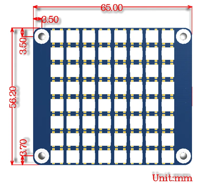 Настоящий цвет RGB LED HAT (B) для Raspberry Pi цветной дисплей на борту 8*8 Управляется только