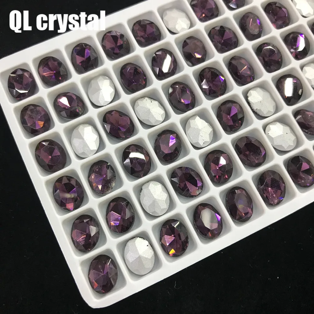 QL Crystal ALL SIZE Oval Pointback Rhinestone High Quality for Jewelry Making DIY Accessories | Дом и сад