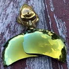 Оптовая продажа, Поляризованные Сменные линзы Glintbay 100% для солнцезащитных очков Oakley Flak 2,0 XL-24K, Золотое зеркало