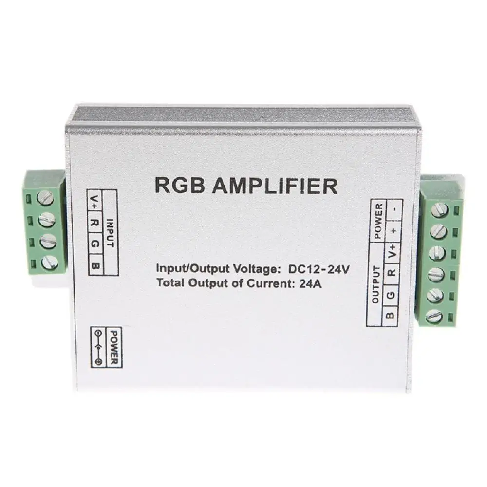 Усилитель светодиод RGB/RGBW 3CH/4CH DC12-24V 24A Мощность повторителя консоли контроллер