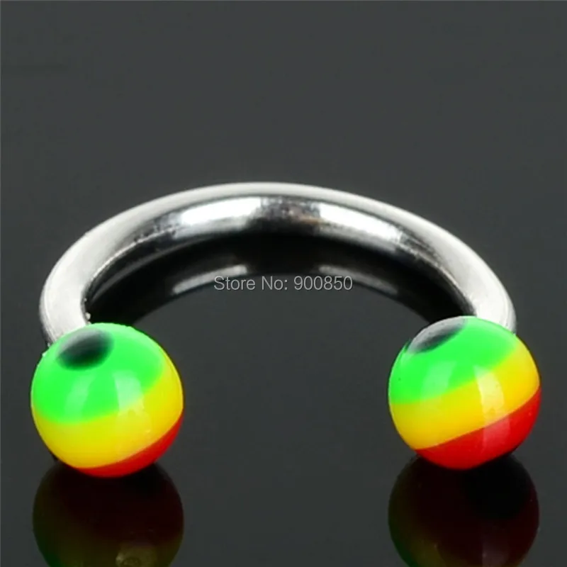1 шт. акриловые шарики/шипы штанги Подковы Пирсинг носа кольца для бровей ушной