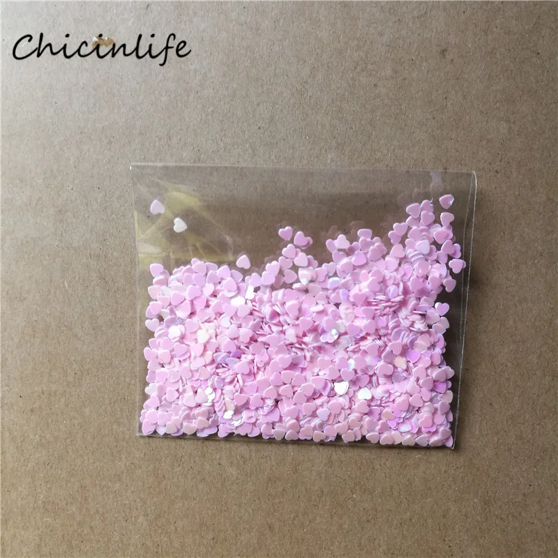 Chicinlife 1000 шт./лот свадебные принадлежности 3 мм конфетти в форме сердца украшение