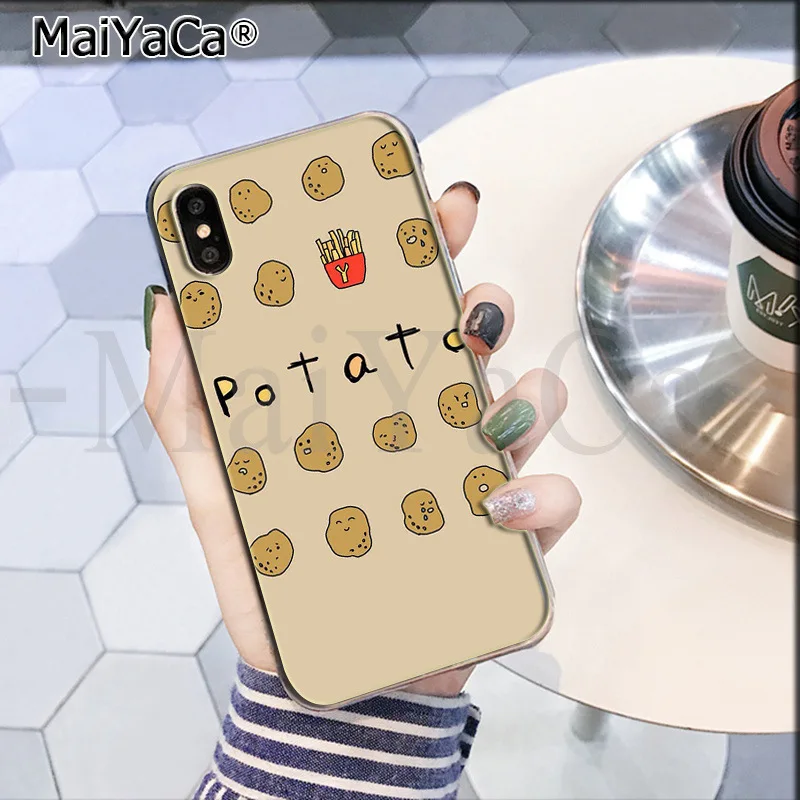 MaiYaCa, милый, коричневый, картофельный, мягкий, ТПУ, силиконовый, распродажа, роскошный, крутой чехол для телефона, для iPhone 8, 7, 6, 6S Plus, X, XS, max, 5, 5S, SE, XR