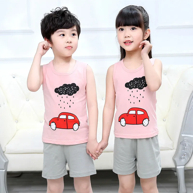 Комплект одежды из 2 предметов для маленьких мальчиков летняя футболка без