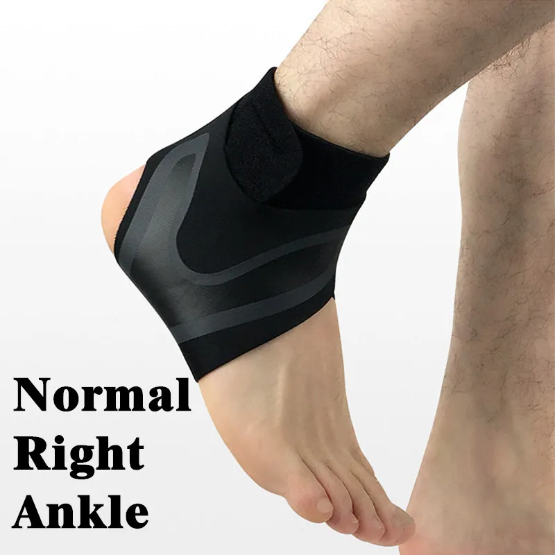 Normal Right ankle 1 шт. эластичный Фиксатор для поддержки лодыжки свободная Регулировка защита повязка на ногу спортивный фитнес компрессионные протекторы для лодыжки L567 - Цвет: Normal Right ankle