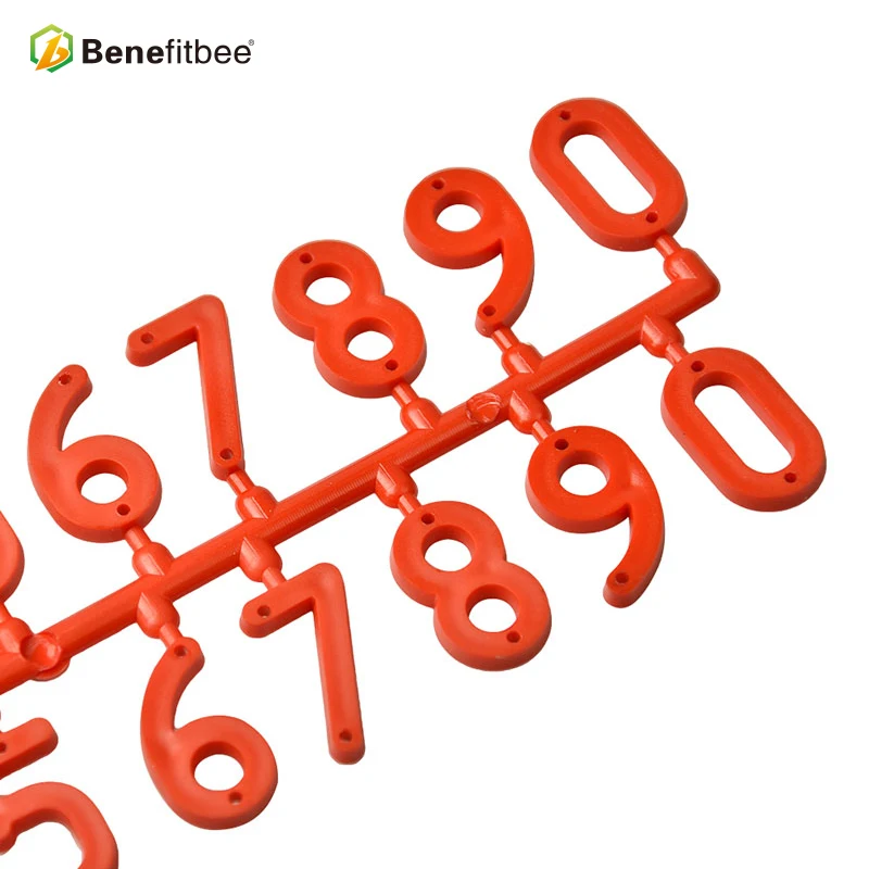 Benefitbee 3 шт./упак. Пластик в виде пчелиных сот с принтом цифры пчеловодства коробка знак рамка Пчеловодство Оборудование Инструмент Пчеловодство маркировки доска