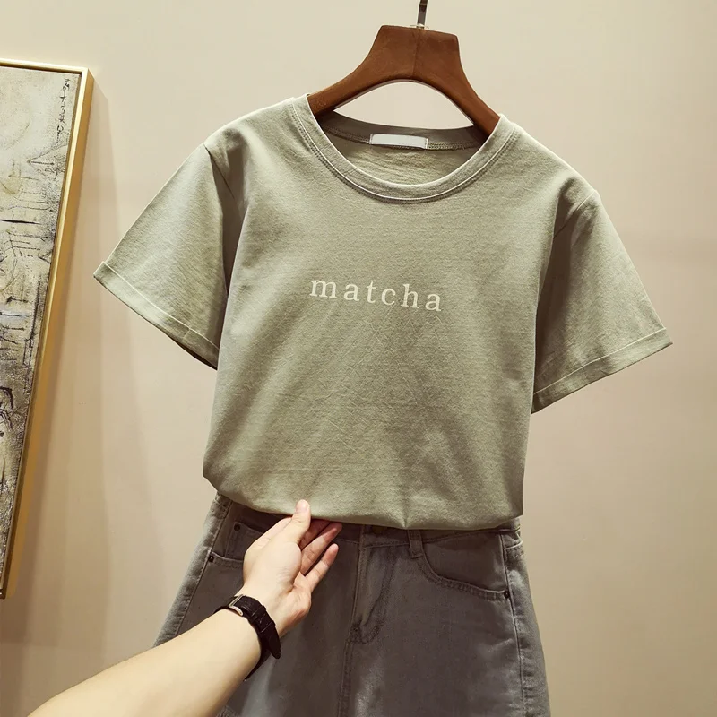 2019 модная крутая женская футболка с принтом Хлопковые женские простые свободные
