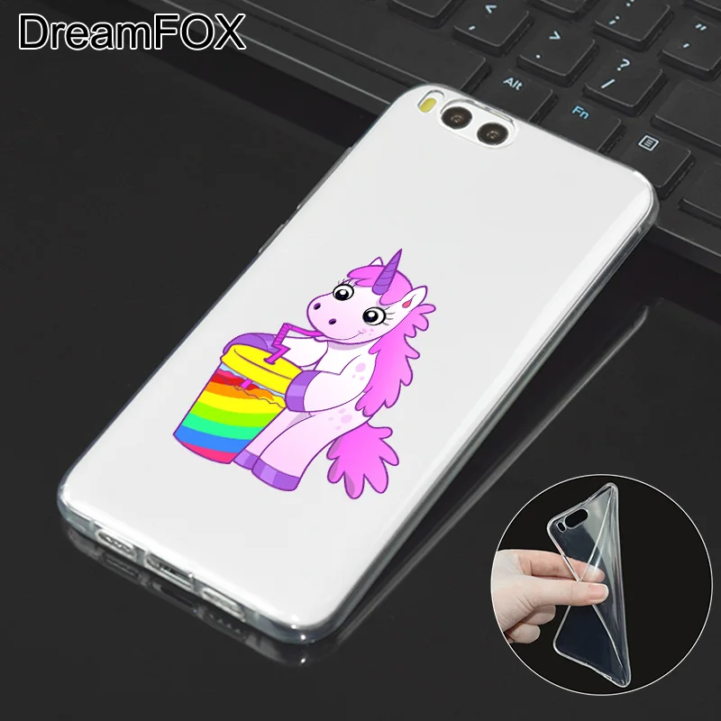 DREAMFOX L543 &quotЛошадка Радуга силиконовый чехол-накладка из мягкого ТПУ чехол крышка