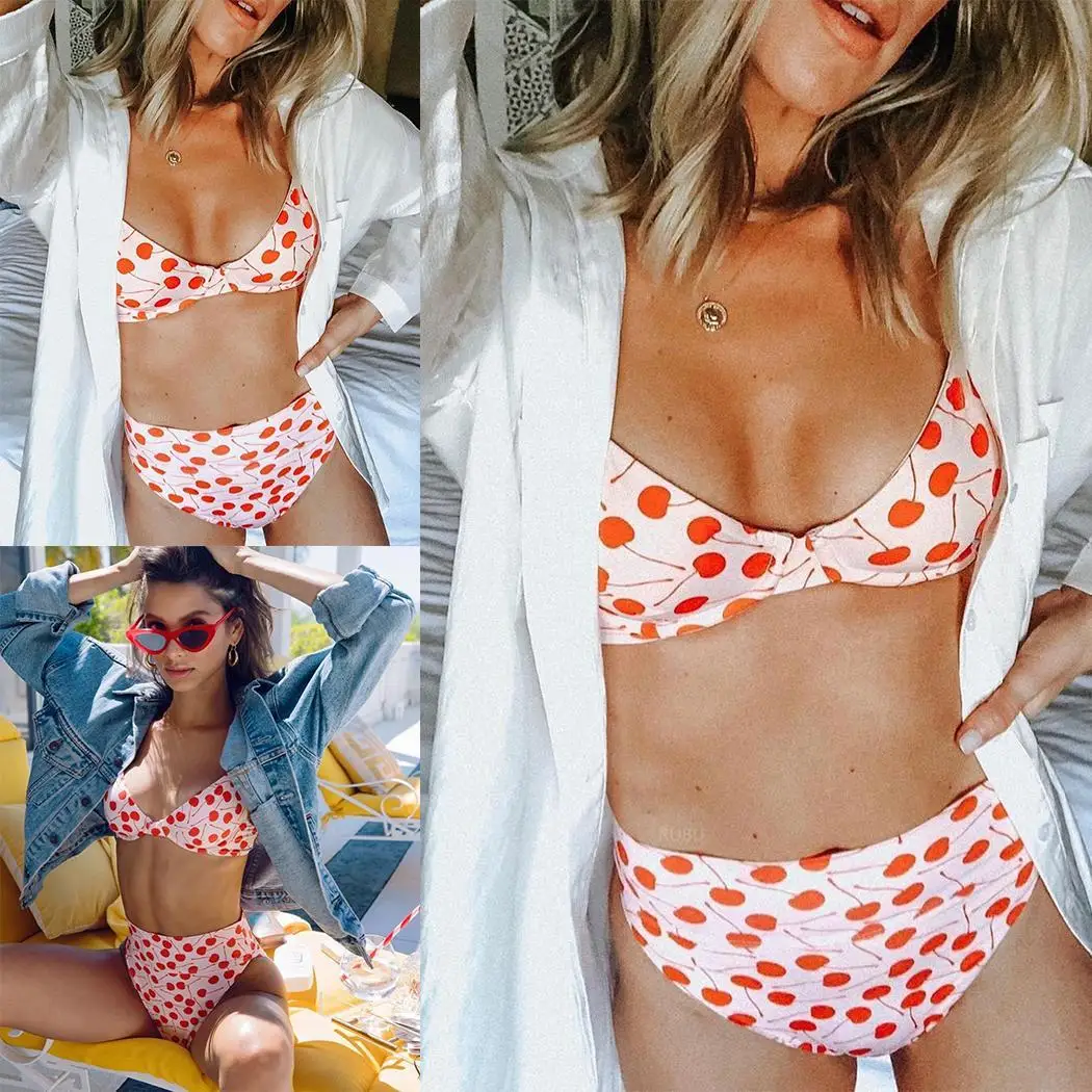 Женская Повседневная с v-образным вырезом без рукавов две детали принтом