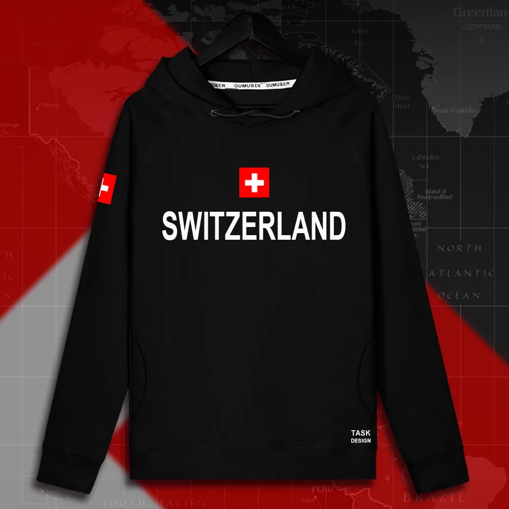Swiss Confederation Switzerland CHE CH Confoederatio Helvetica мужские пуловеры с капюшоном, толстовки, Мужская толстовка, тонкая новая уличная одежда