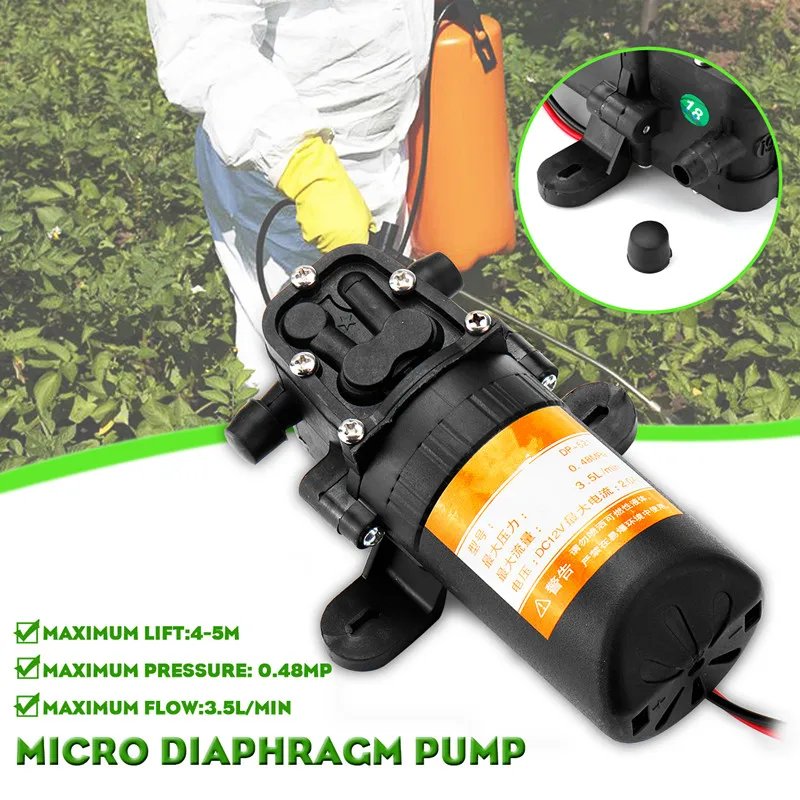 DC 12V микро мембранный насос высокого давления для запотевания бустер Водяной