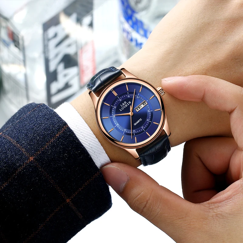 Muhsein мужские часы кварцевые мужской ремень водонепроницаемые повседневные