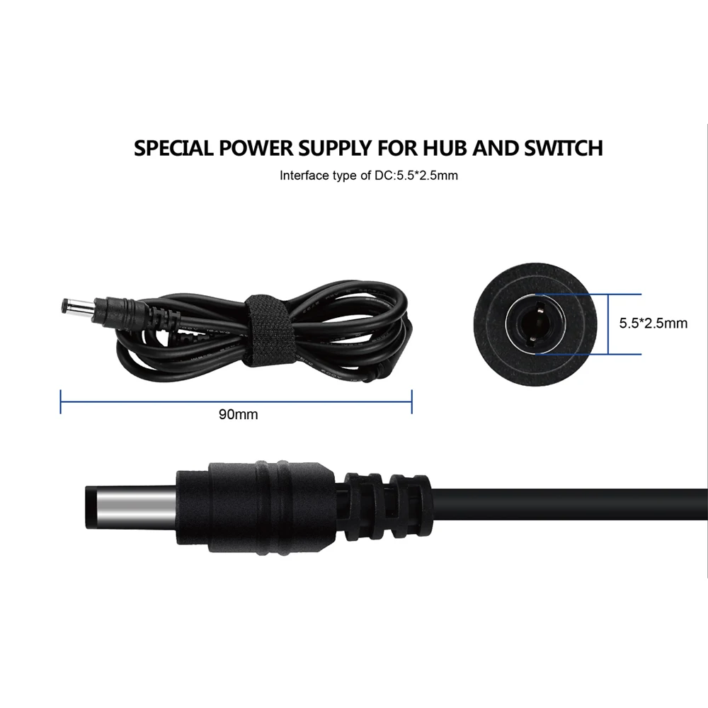 Best качество 5 В 1A адаптер питания V1A AC100-240-V светодиодный 5V1A мощности света DC 5.5*2.5 мм