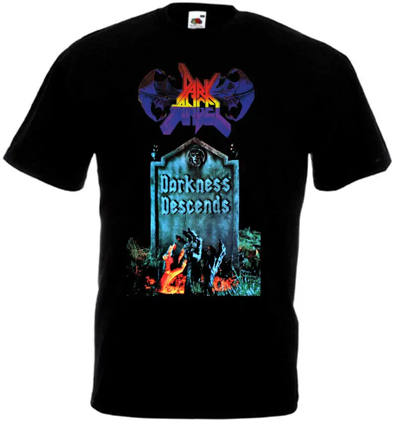 Футболка Dark Angel Darkness depends thrash metal black все размеры Подарочная с принтом футболка в