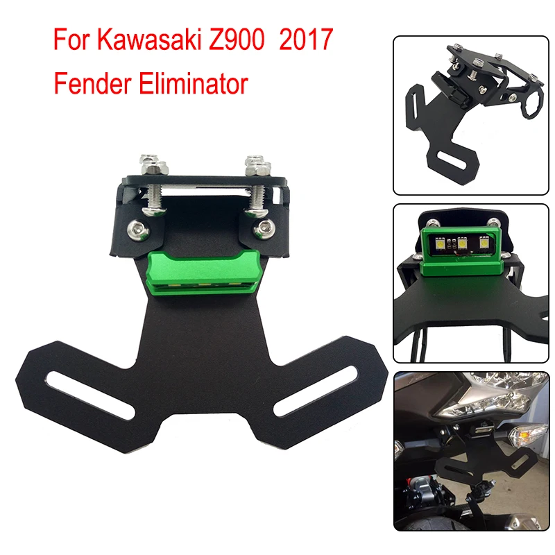 Z900 2017 держатель номерного знака Fender Eliminator Кронштейн для Kawasaki Z 900 | Автомобили и