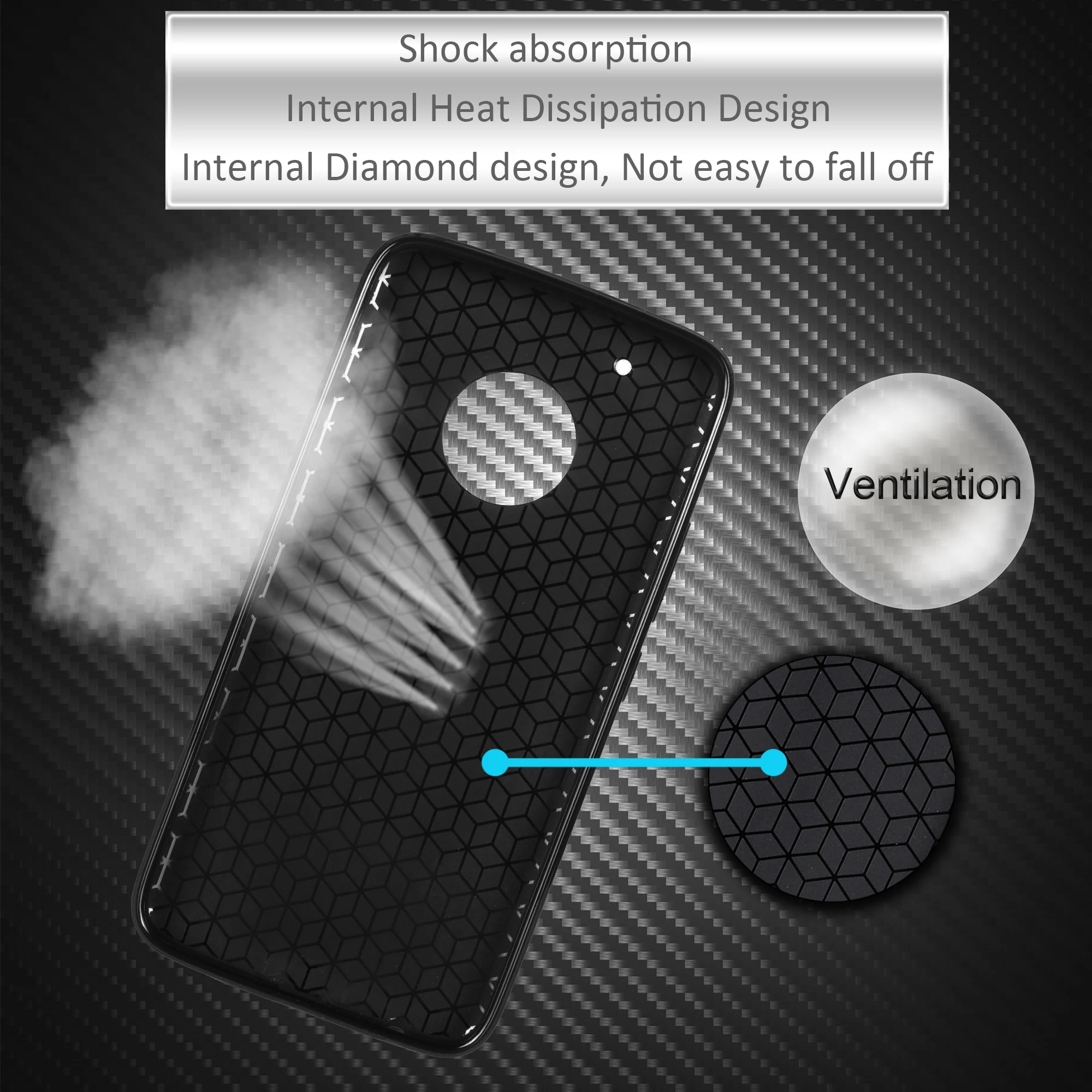 Супер тонкий мягкий чехол из углеродного волокна TPU для Motorola Moto G5 Plus/G4/G4 plus/G4 play/C