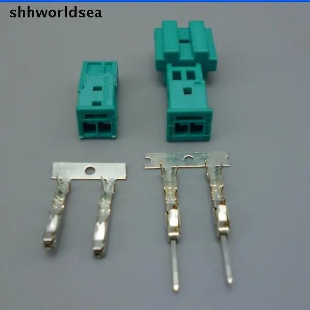 Shhworldsea 4 комплекта высокого качества 2-контактный автомобильный разъем для