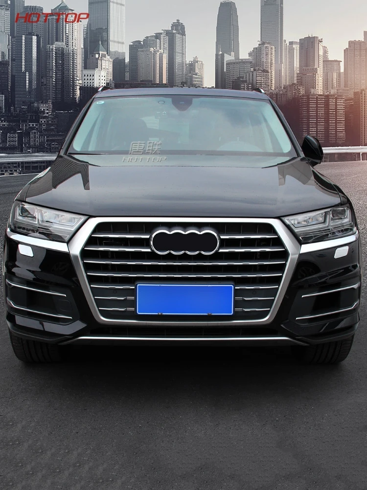 Передняя фара декоратора полоса Крышка Накладка для Audi Q7 2016 2017 2018 Тюнинг
