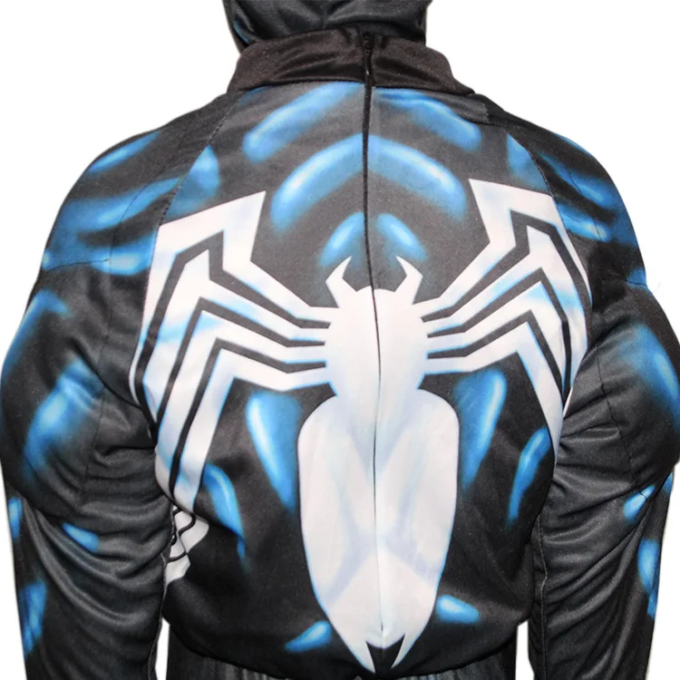 Хэллоуин дети мальчик Рождество Venom Человек Паук Детская косплэй сиамские