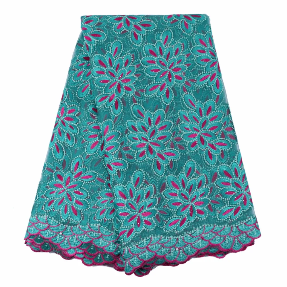 (5 Ярдов/шт) 2017 Новое Прибытие Африки Органза Кружева Бесплатная Доставка