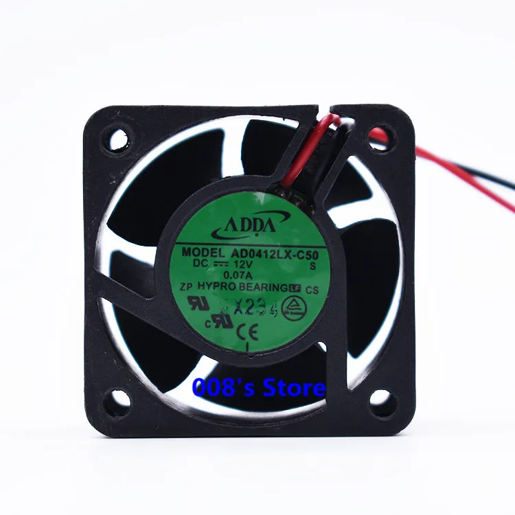 

New Radiator CPU GPU Cooler Fan For AD0412LX-C50 40*40*20mm 4cm 40mm 4020 DC 12V 0.07A Server Inverter Cooling 2 Pins