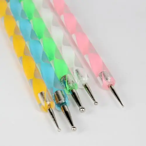 Бесплатная доставка Dotting Pen 5 шт./компл. 2 способа видов цветов маркетирование