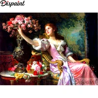 dispaint full squareround drill 5d diy diamond painting flower beauty3d embroidery cross stitch home decor gift a12197
