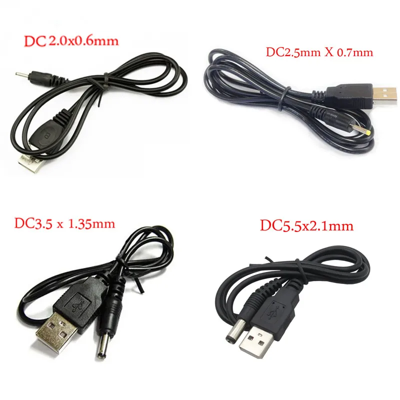 USB к dc2.0x0.6 мм DC2.5x0.7mm DC3.5x1.35mm DC5.5x2.1mm силовой кабель для мобильных роутеров фонарей