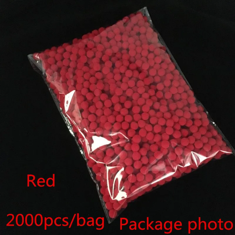 Red Разноцветные помпоны, 10 мм, 2000 шт., мягкие помпоны, пушистые плюшевые помпоны для рукоделия, помпоны для домашнего декора, швейные принадлежности - Цвет: Red