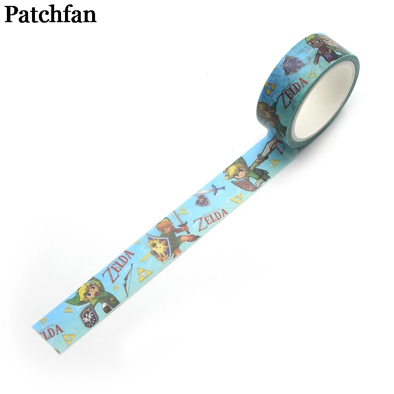 Patchfan персонажи аниме мультфильм Дети Винтаж забавные DIY Скрапбукинг клей васи маскирующая Лента Печатный узор стикер A2159