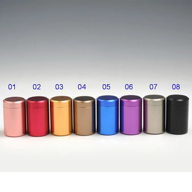 

50Pcs/Lot Metal Cans Tea Candy Mini Small Sealed Canisters Round Tea Tin Box Cosmetic Box Portable Travel Free Shipping