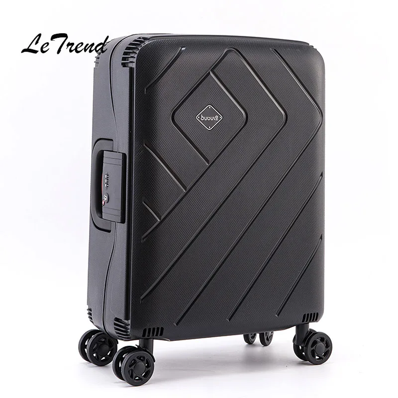 Letrend Women Suitcases Wheel Rolling Luggage Spinner Pink Password Travel Bag 20 inch Cabin Trolley Fashion Women's | Багаж и сумки