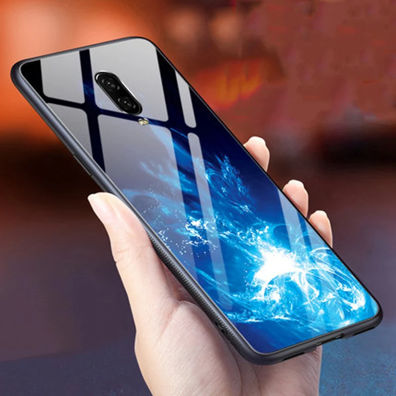 Роскошные закаленное телефон Стекло чехлы для Oneplus 6 т чехол 6,41 ''для Oneplus 6 т Капа бампер Окрашенные чехол Oneplus6T случаях 1+ 6 т shell