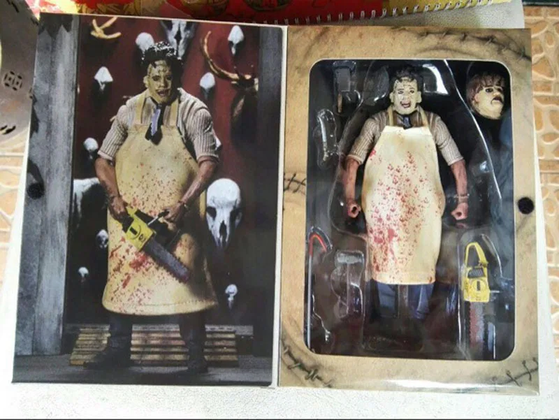 Новая 18 см NECA 40th Техасская цепь фильм пила резня фигурка игрушки Коллекционная