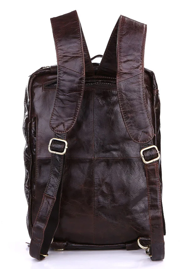 Мужской портфель из натуральной кожи подходит для ноутбука 14 дюймов с двойным