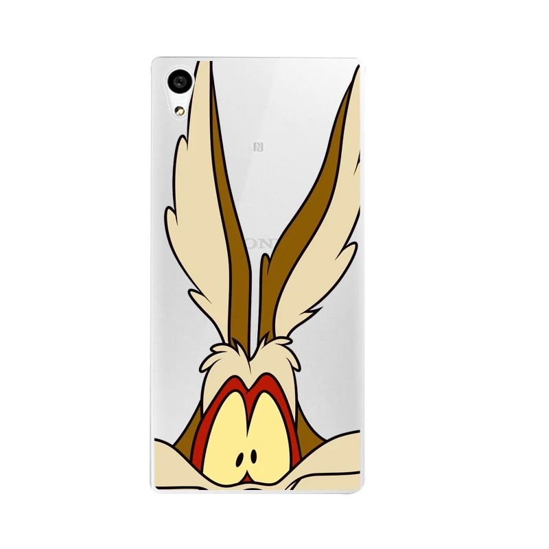 Мягкий прозрачный чехол для телефона из ТПУ с тигром Sony Z2 Z3 Z4 Z5 C3 C4 C5 лиса кролик