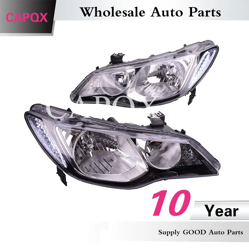 Capqx для CIVIC США FD1 FD2 2006-2011 CIIMO 2012 2013 правой и левой стороне спереди головной светильник 33150-TX3-H01 налобный фонарь