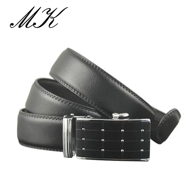 Maikun мужские ремни с автоматической пряжкой для мужчин из коровьей кожи спилок