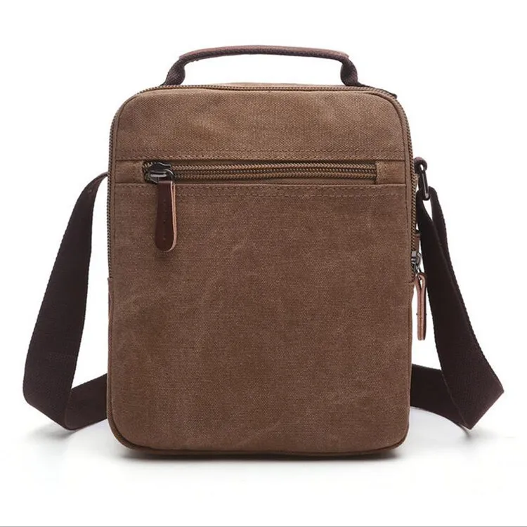 Сумка кросс боди Мужская холщовая Модный саквояж на плечо для отдыха мессенджер