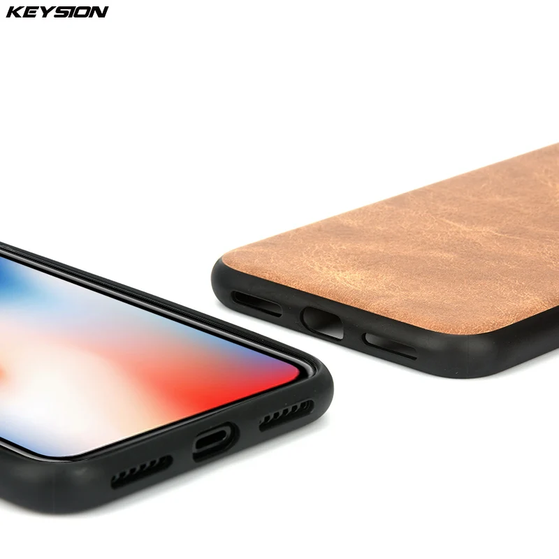 Чехол для телефона KEYSION Apple iPhone X роскошный Винтажный чехол из искусственной кожи