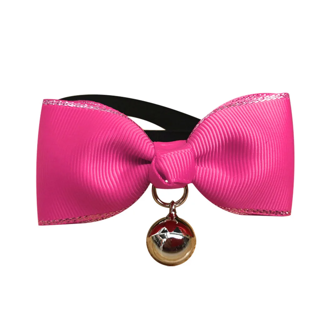 Hot Pink Классический Красочный галстук-бабочка для домашних питомцев, ошейник для собак, ошейник для домашних питомцев, аксессуары для домашних животных/2,5 - Цвет: Hot Pink